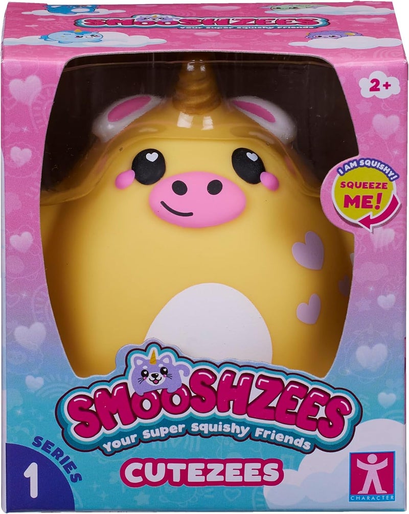 Smooshzees Cutezees Buttercup, Yellow Unicow, Collectable Characters, Supersoft, Cuddly and Squishy! - Image 1